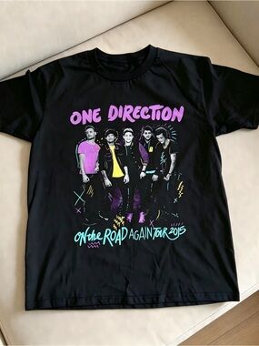Black One Direction Womens Mens T-shirt Unisex